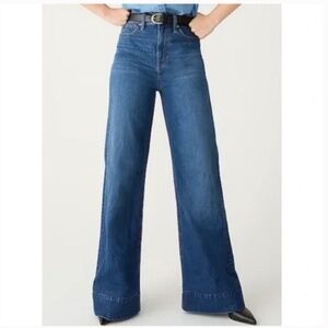 J. Crew Dark Blue Denim Trouser Jeans in Wesly Wash Size 28